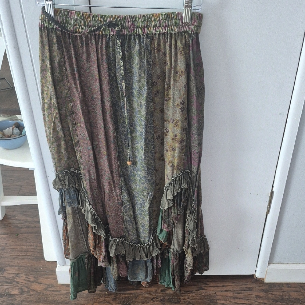 Bohemian Multi-Color Maxi Skirt Size L